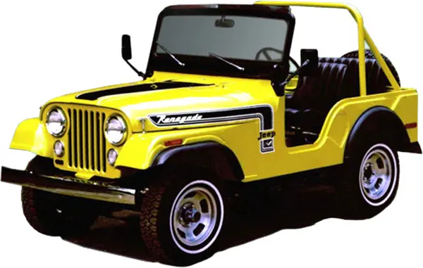 Decal And Stripe Kit, Factory Authorized Reproduction, 1974 Amc Jeep Renegade (1 Color Choice) - Drop Ships In Approx. 1-3 Weeks 1