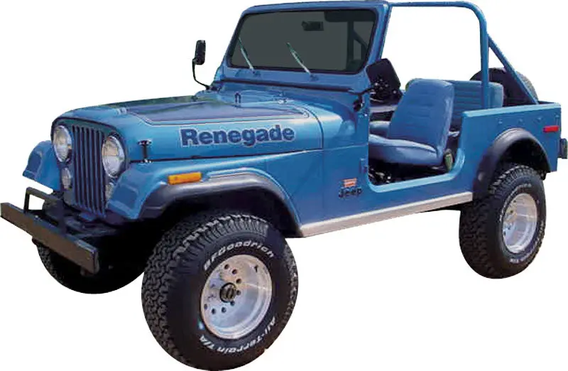 Decal And Stripe Kit, Factory Authorized Reproduction, 1977-78 Amc Jeep Renegade (2 Color, 2 Color Choices) - Drop Ships In Approx. 1-3 Weeks 1