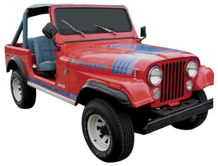 Decal And Stripe Kit, Factory Authorized Reproduction, 1979-80 Amc Jeep Renegade (3 Multi-Colors) - Drop Ships In Approx. 1-3 Weeks 1