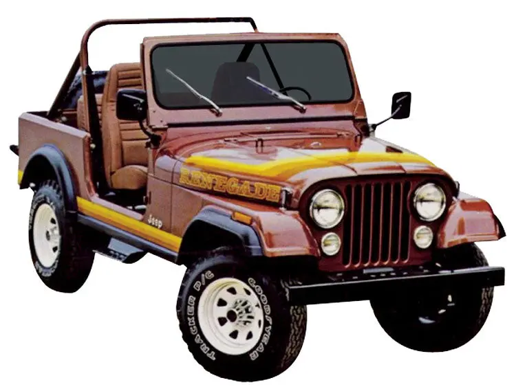 Decal And Stripe Kit, Factory Authorized Reproduction, 1981-82 Amc Jeep Renegade (3 Multi-Colors) - Drop Ships In Approx. 1-3 Weeks 1