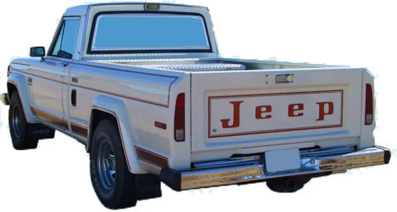 Decal And Stripe Kit, Factory Authorized Reproduction, 1983-86 Amc Jeep Laredo J10/Cherokee Sj Decal Stripe Kit (2 Color, 2 Color Choices) - Drop Ships In Approx. 1-3 Weeks 1