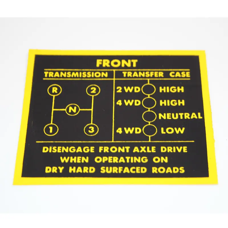 Decal And Stripe Kit, Factory Authorized Reproduction, 3-Speed Shift Pattern, 1979-80 Amc Jeep 1