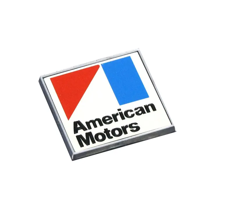 Deck Lid Emblem, "American Motors", Stick-On, Red, White, And Blue, 1970 Late-71 Amc 1
