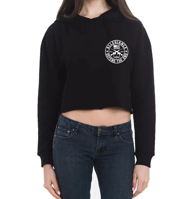 Defend The 2Nd B.H. Cropped Hoodie 1