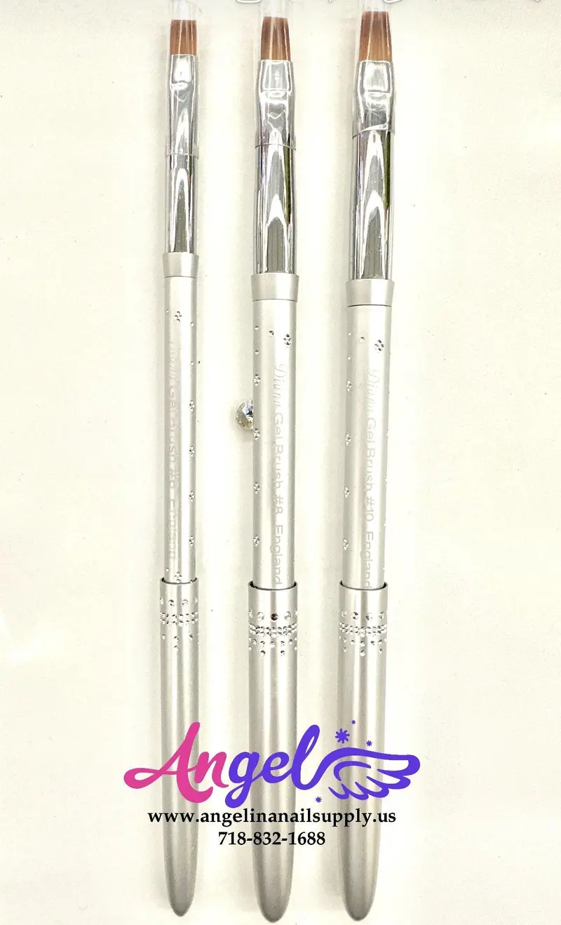 Diana Gel Brush Brown Hair Silver Cap 1