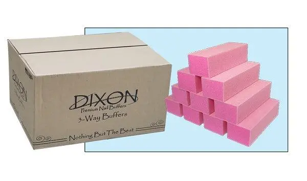 Dixon 3-Way Premium Buffer Pink/White Grit 220/220 (Box/500Pcs) 1