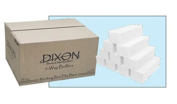 Dixon 3-Way Premium Buffer White/White Grit 80/150 (Box/500Pcs) 1