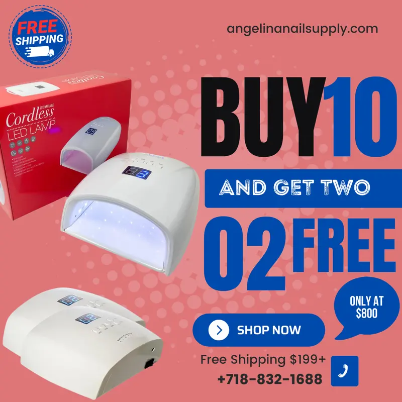 Dnd Cordless Rechargeable Uv/Led Lamp (Combo 10 Get 2 Free ) 1