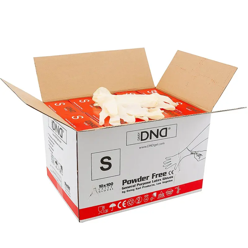 Dnd General Purpose Latex Gloves (Case/10Boxes) - Size: Small 1
