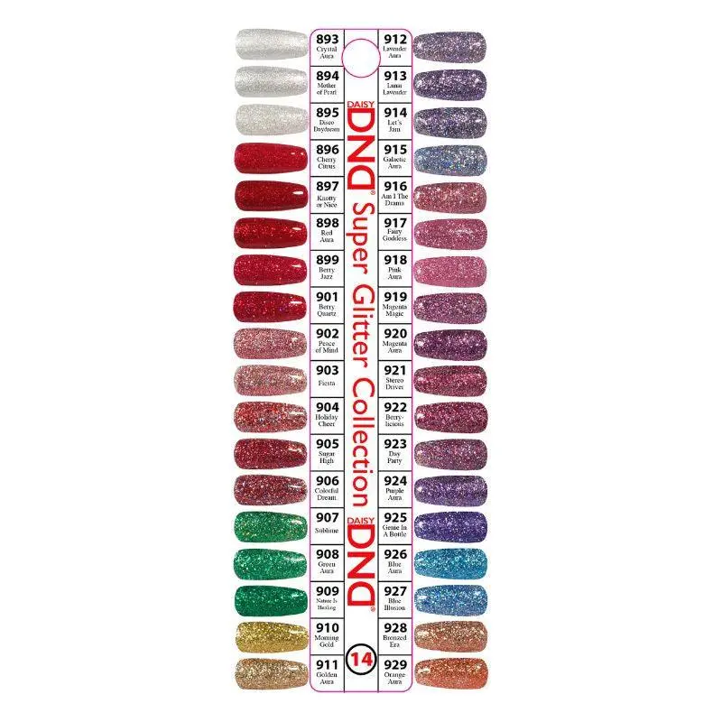 Dnd Super Glitter Dnd14 Color Swatch Only 1