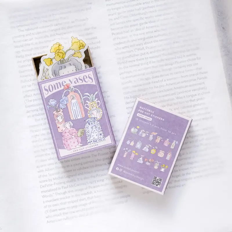 Dodolulu - Planner Sticker Matchbox - Some Vases 1