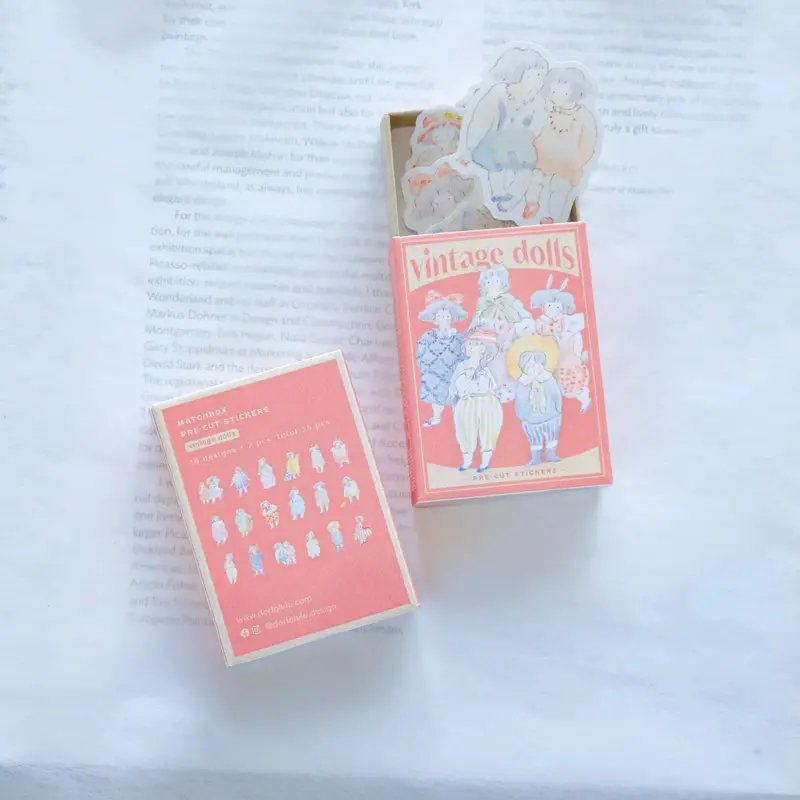 Dodolulu - Planner Sticker Matchbox - Vintage Dolls 1