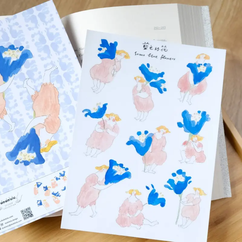 Dodolulu - Planner Sticker - Some Blue Flowers 1