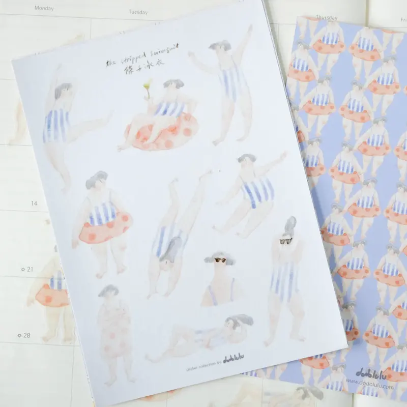 Dodolulu - Planner Sticker - The Stripped Swimsuit 1