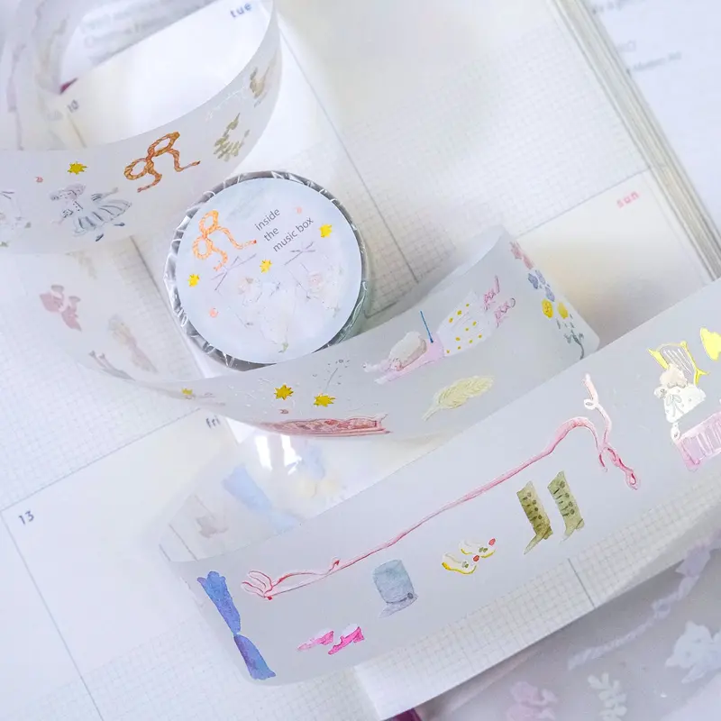 Dodolulu - Washi Tape - Inside The Music Box (Pet) 2