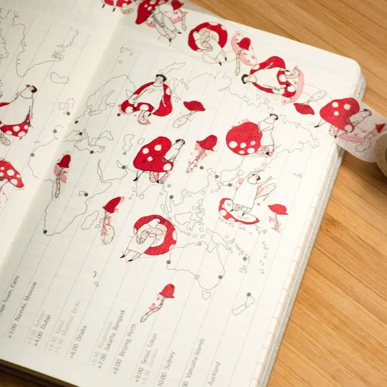 Dodolulu - Washi Tape - The Mushrooms 1