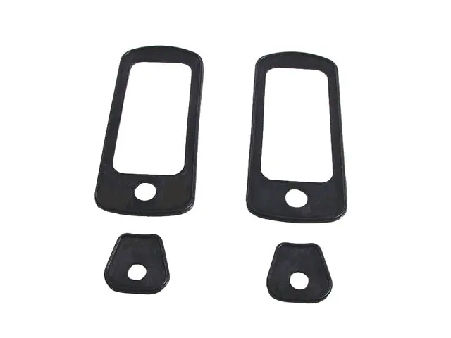Door Handle Gasket Pad Set, Right & Left, Rubber, 1967 Amc Rubber 1