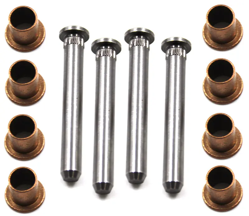 Door Hinge Pins (4 2.5" Long) & Bronze Door Hinge Bushings (8), Master Kit, 1968-74 Amc Ambassador, 1968-70 Amx, 1968-74 Javelin, 1965-67 Marlin, 1971-78 Matador 4-Door, 1967-70 Rebel, 1