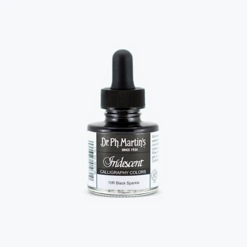 Dr. Ph. Martin's - Calligraphy Ink - Iridescent - Black Sparkle (10R) 1