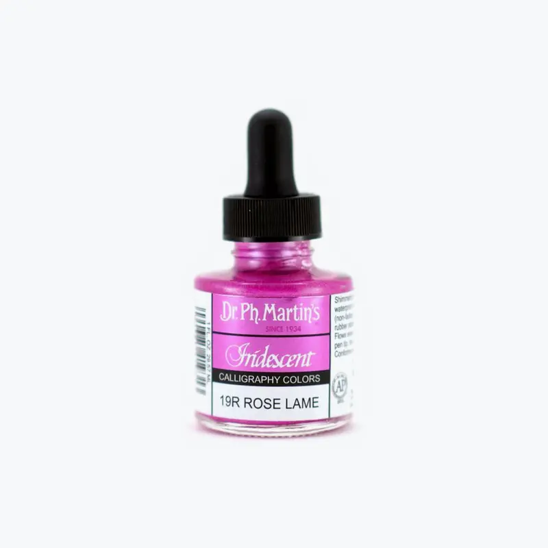 Dr. Ph. Martin's - Calligraphy Ink - Iridescent - Rose Lame (19R) 1