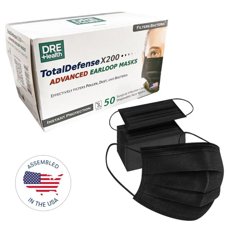 Dre Health Total Defense X200  Black Face Mask 1