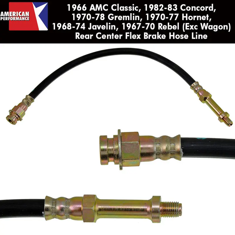 Drum Brake Hose, Front, 1966-1983 Amc 1