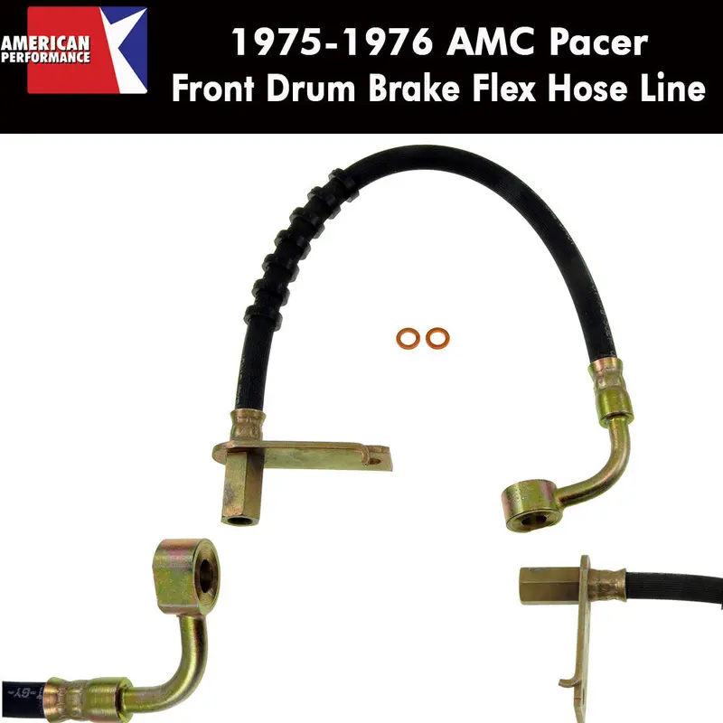 Drum Brake Hose, Front, 1975-76 Pacer 1