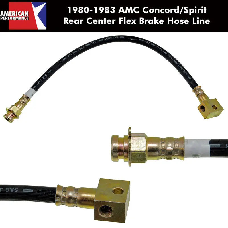 Drum Brake Hose, Rear, 1980-83 Concord, Spirit 1