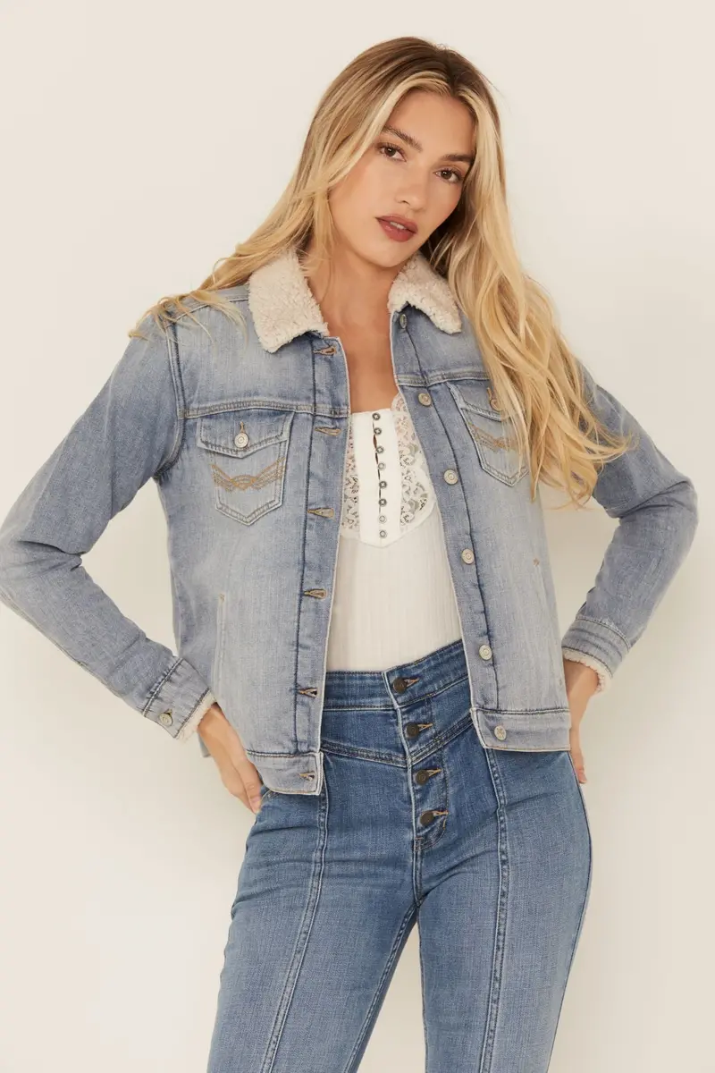 Edgewood Sherpa Lined Denim Jacket 1