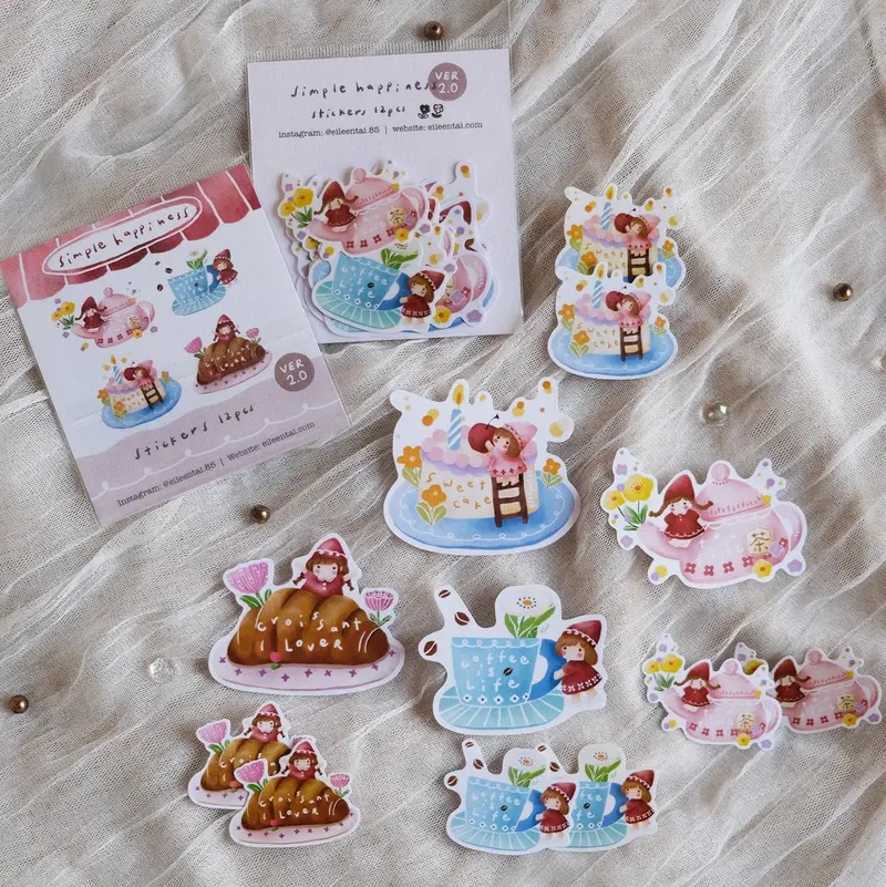 Eileen Tai - Planner Sticker - Colourful With Florals 1