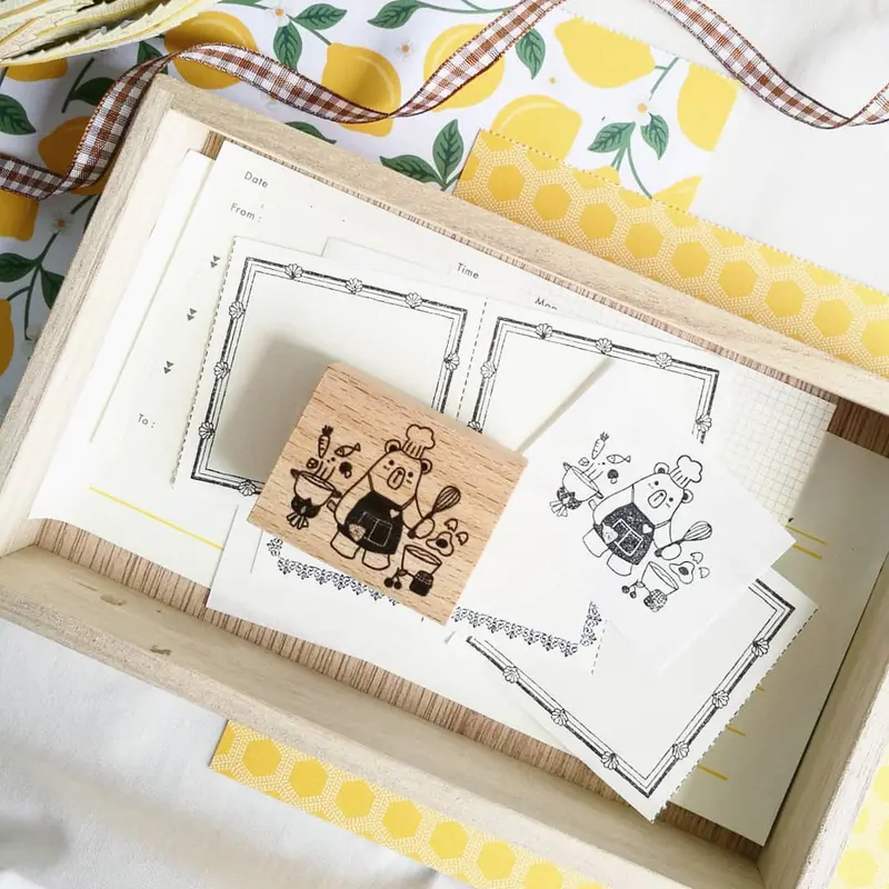 Eileen Tai - Stamp - Chef Bear 1