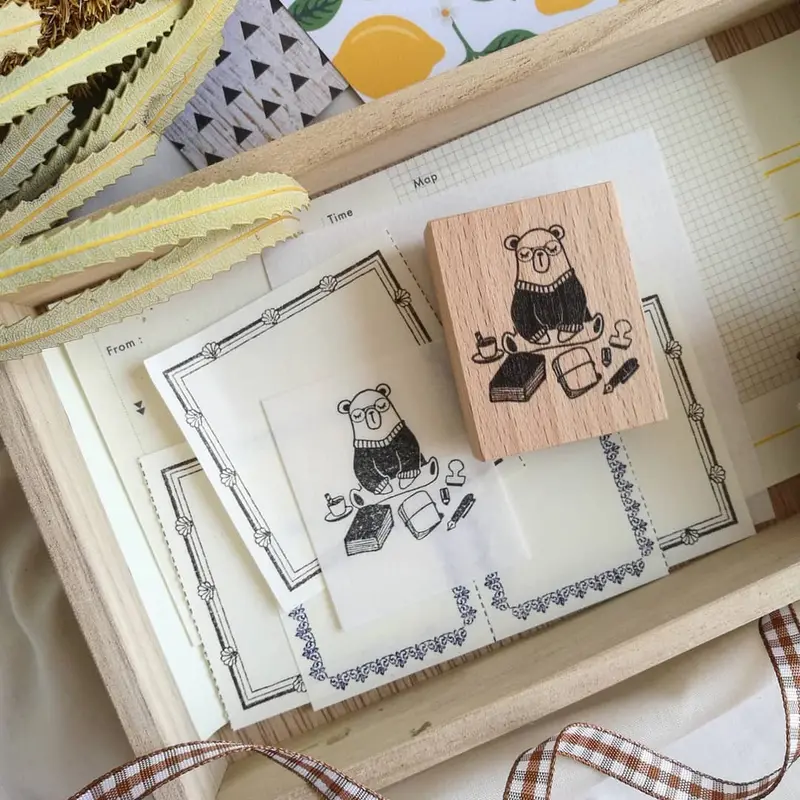 Eileen Tai - Stamp - Journaling Bear 1