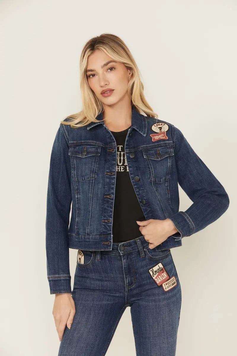Ellwood Patch Denim Trucker Jacket 1
