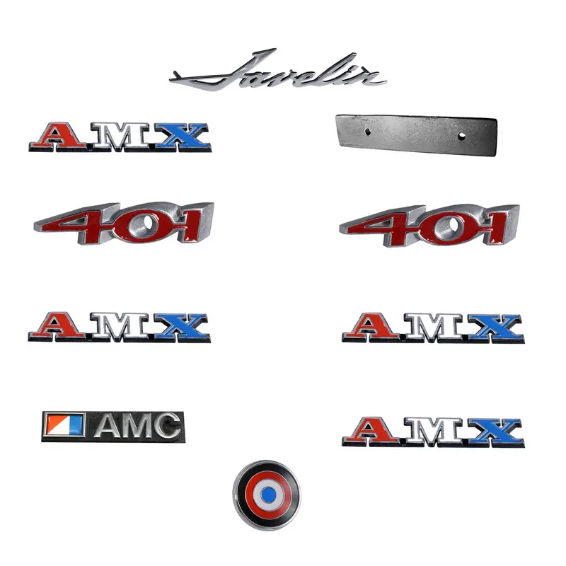 Emblem Kit, Complete Exterior, 1973 Amc Javelin Amx 401 1