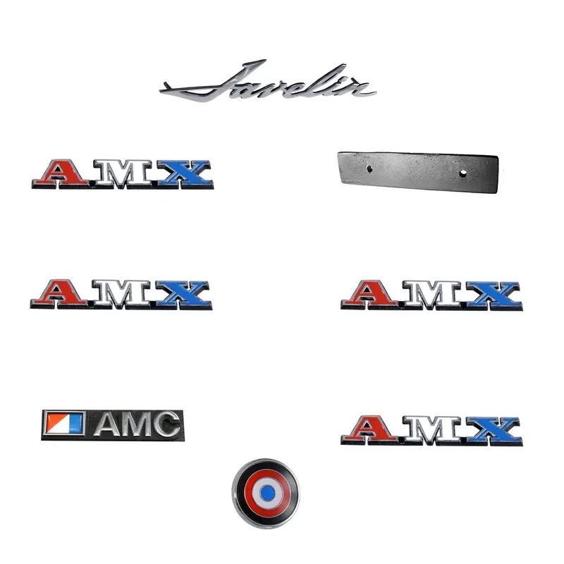Emblem Kit, Complete Exterior, 1974 Amc Javelin Amx 304 1