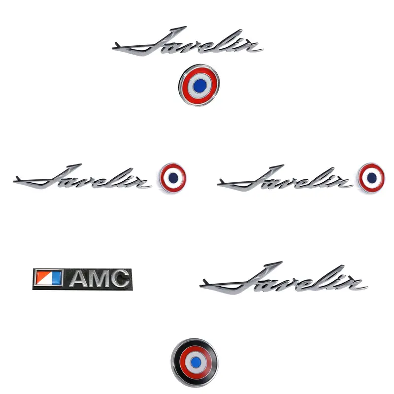 Emblem Kit, Complete Exterior, 1974 Amc Javelin Sst 304 1