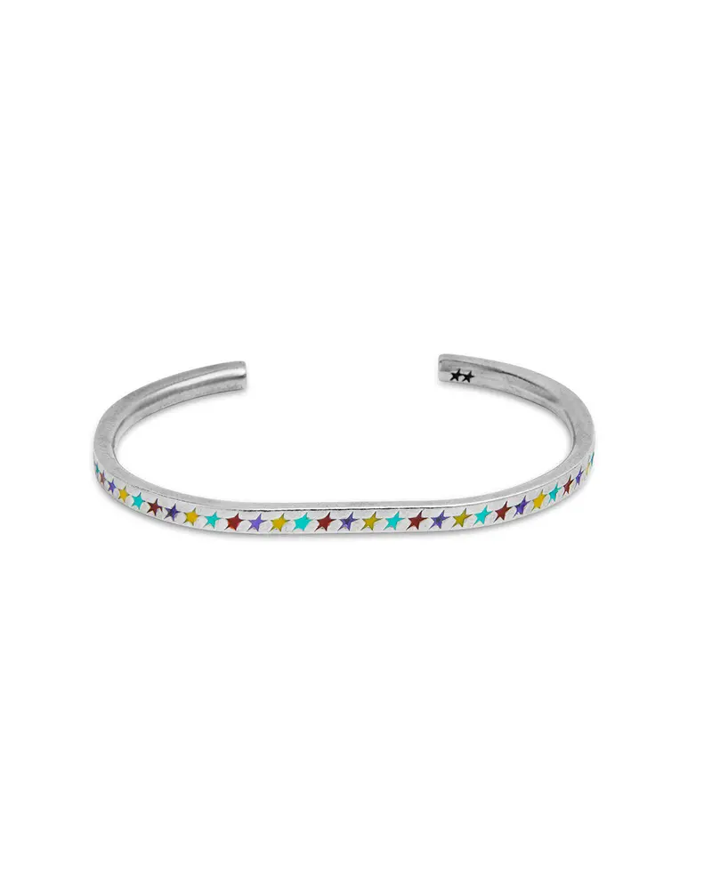 Enameled Multicolor Starline Bangle 1