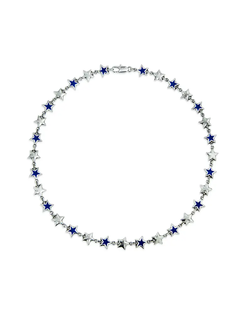 Enameled Stars Necklace 1