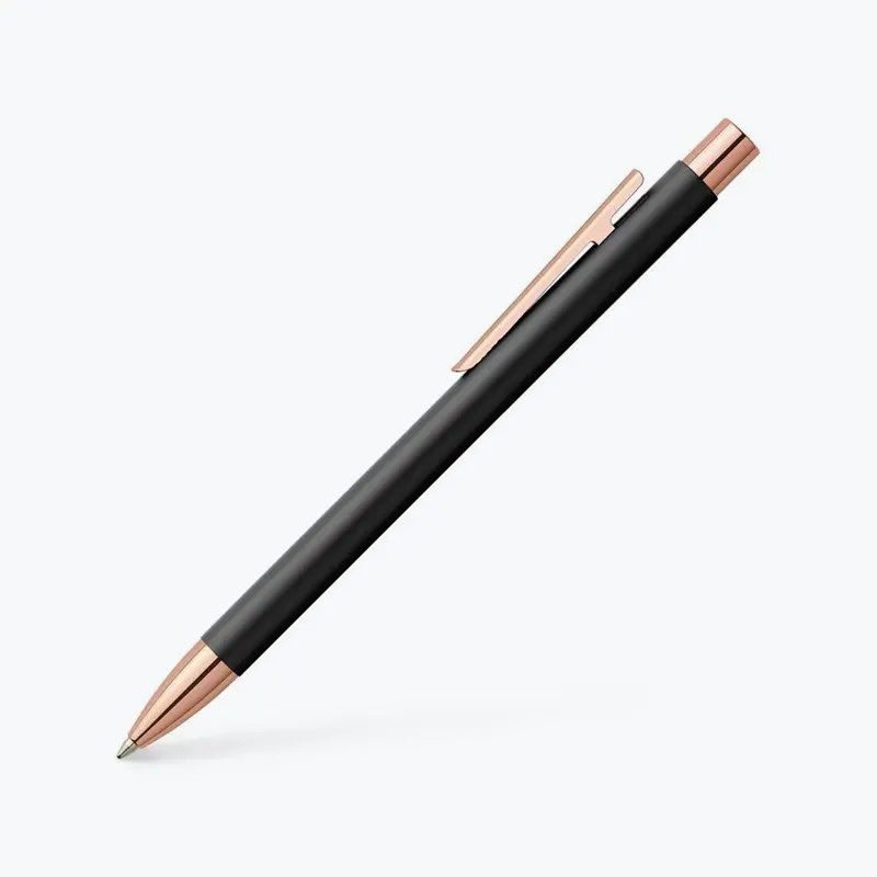 Faber-Castell - Ballpoint Pen - Neo Slim - Matte Black (Rose Gold Trim) 1
