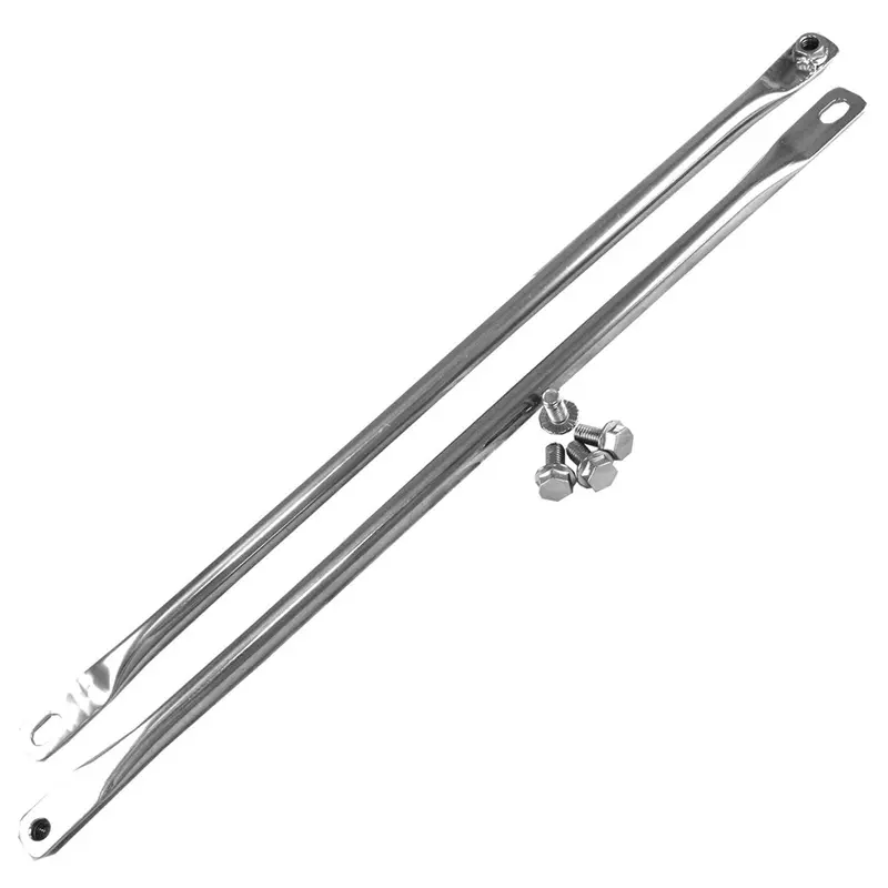 Fender Brace Kit, Polished Stainless, 1968-74 Amc Javelin, Amx 1