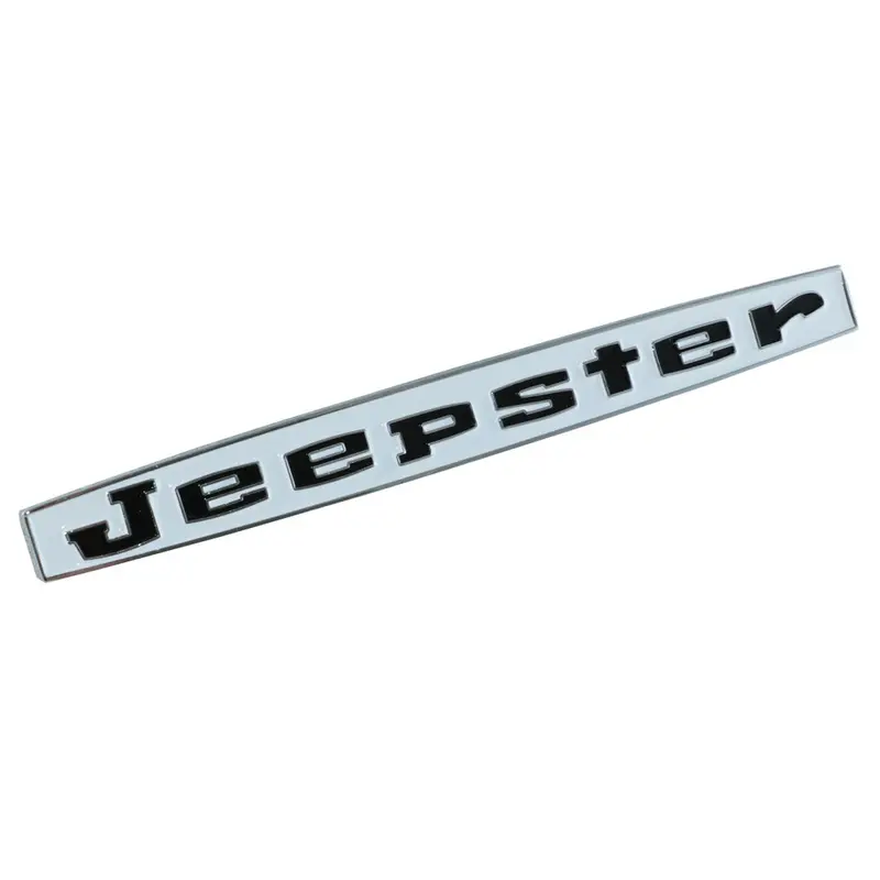 Fender & Hood Emblem, "Jeepster", Black, 1966-71 Jeepster Commando (3 Required) 1