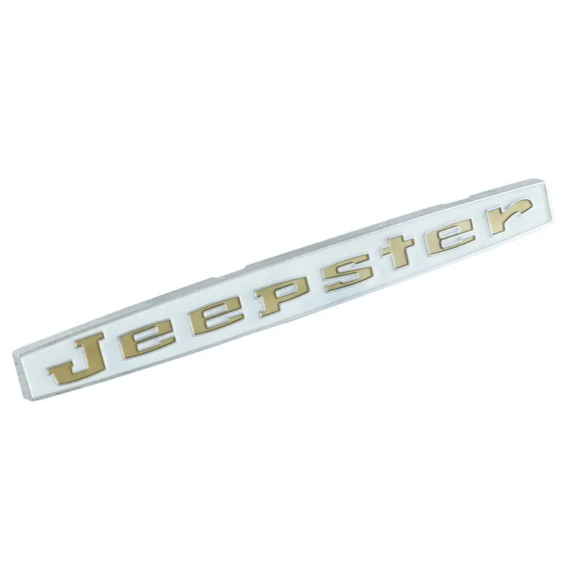 Fender & Hood Emblem, "Jeepster", Gold, 1966-71 Jeepster Commando (3 Required) 1