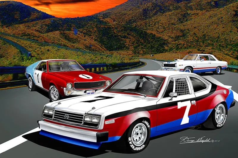 Fine Art Print, Amc Special Edition 20"X30", By Danny Whitfield - Amc Race Breeders - Drop Ships In Approx. 3-4 Weeks 1