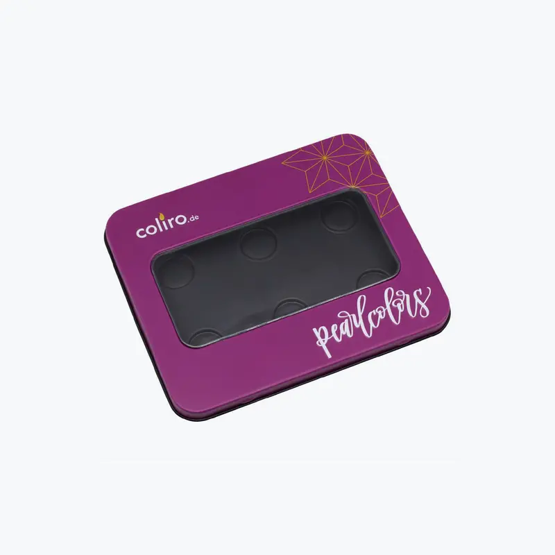 Finetec - Metal Box For Pearlcolors - 6 Colour - Purple 1