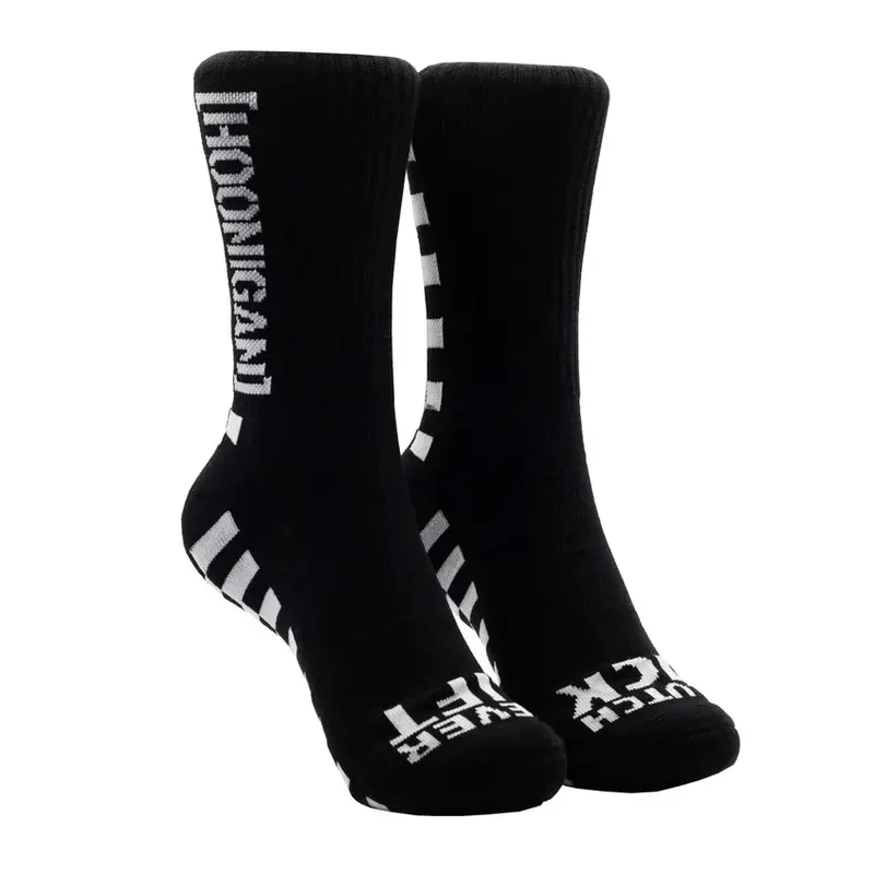 Finish Line Crew Socks-Blk/Wht 1