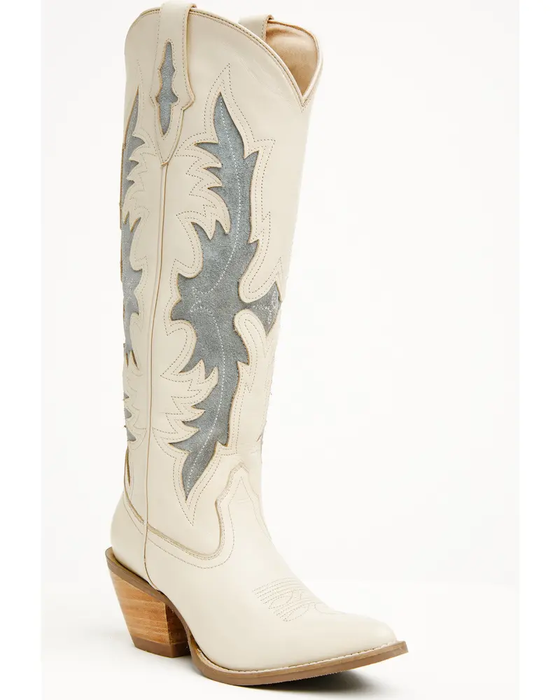 Fire And Reign Tall Suede Western Boots - Round Toe 1