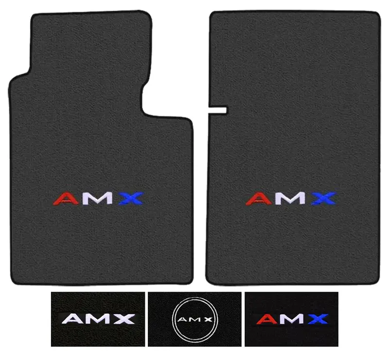 Floor Mat 2-Piece Set, Cut Pile, 1968-70 Amc Amx - Drop Ships In Approx. 1-2 Weeks 1
