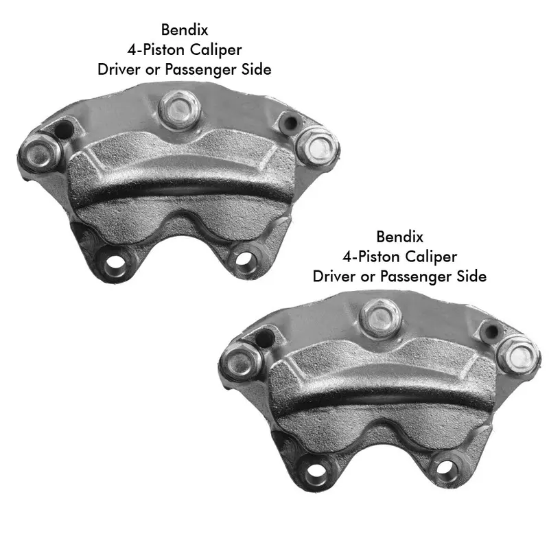 Front Disc Brake 4-Piston Bendix Calipers, 1965-70 Amc & Rambler (See Applications) 1