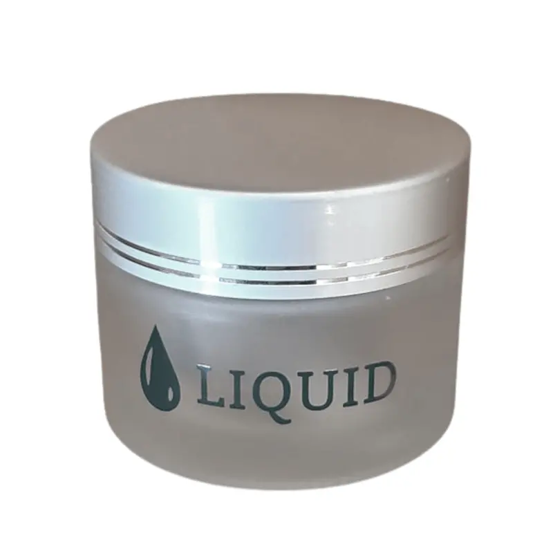 Frosty Glass Jar With Cap 1