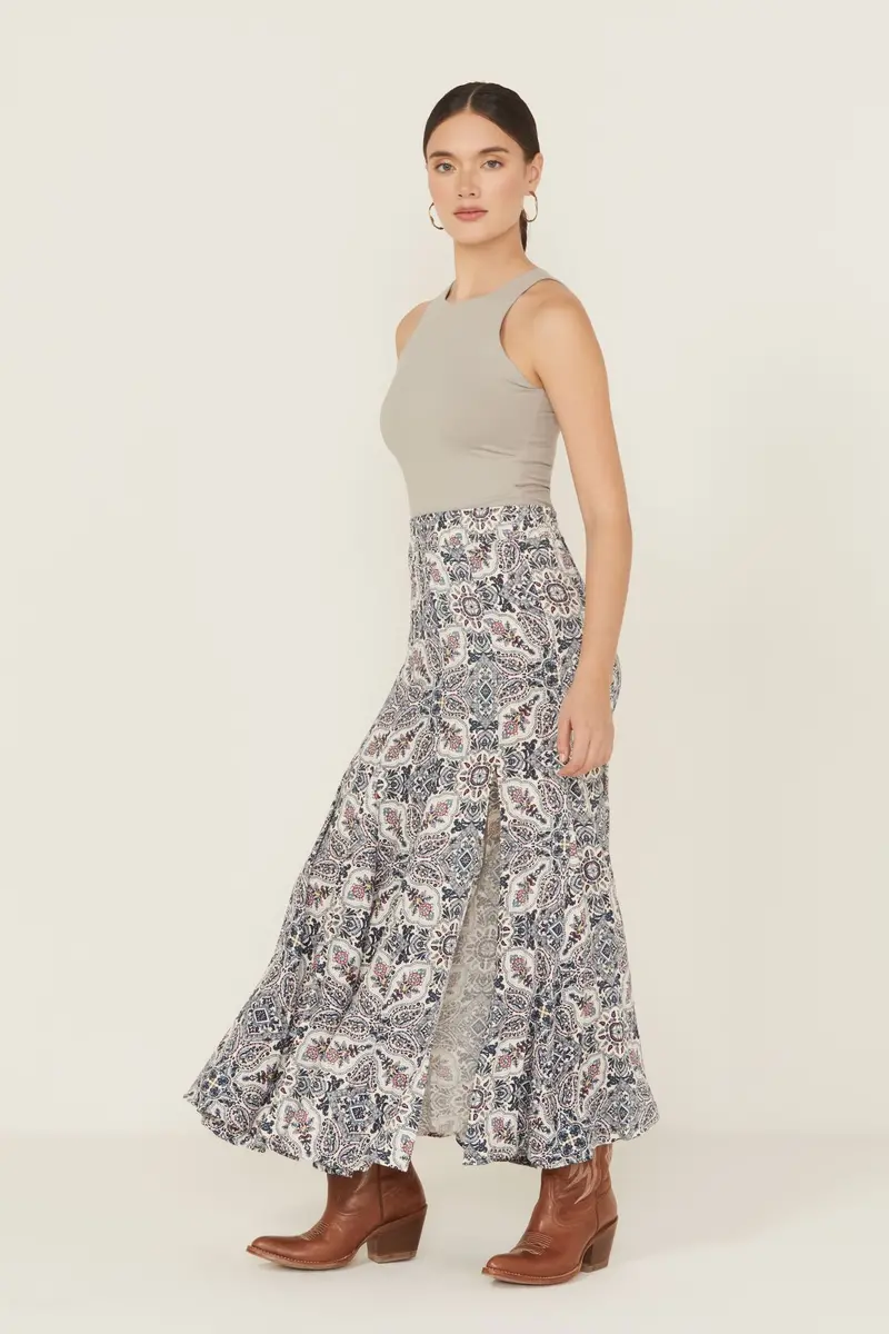 Garrison Printed Maxi Skirt 1